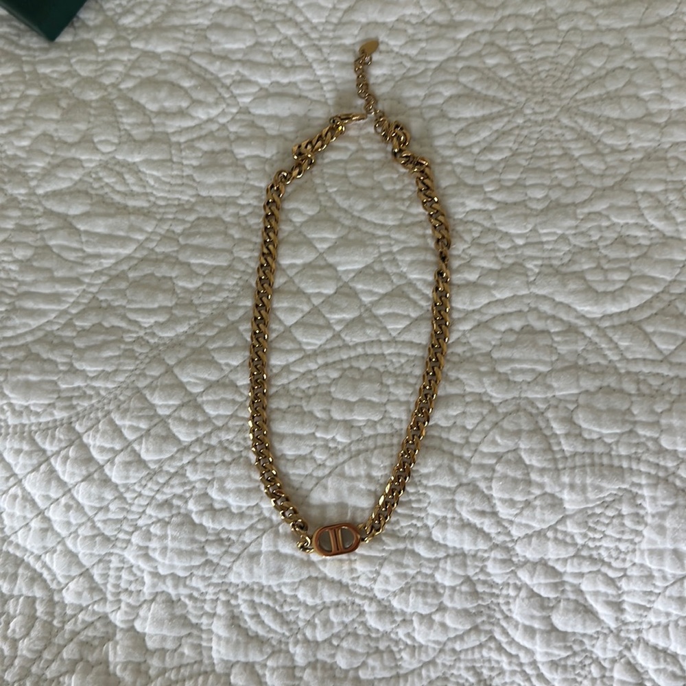 Gold Titanium Steel Cuban Chain